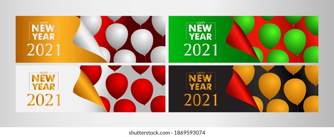 2021 Happy New Year. Realistic Golden metal number. Christmas Poster, banner, cover card, brochure, flyer, layout design