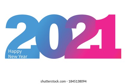 Vector de Año Nuevo Feliz 2021