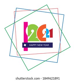 2021 Happy new year vector background. Creative design for your greetings card, flyers, invitation, poster, brochure, banner, calendar