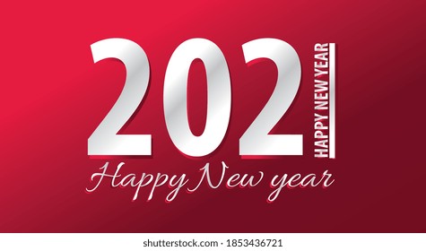 2021 GLÜCKLICH NEUES JAHR Skript Text Hand-Schrift-Schrift. Design Template Feiern Typografie Poster, Banner oder Grußkarte für Frohe Weihnachten und glückliches neues Jahr. Vektorgrafik