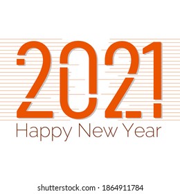 2021 Happy New Year Vector Banner Design. Template for Christmas flyers, greeting cards, brochures. Vector.