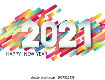 2021 happy new year.Paper cut 2021 word for new year festival.card,happy,Vector concept luxury designs and new year celebration.