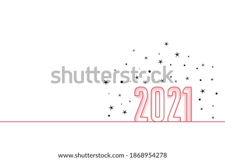 2021 hapy new year minimal background with stars