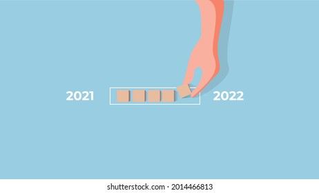 2021 Laden 2022, neuer Hintergrund