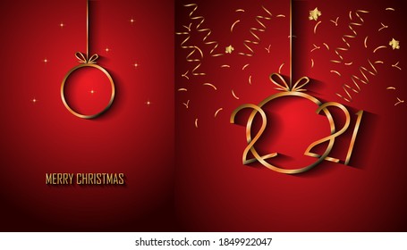 2021 Merry Christmas background for your seasonal invitations, festival posters, greetings cards.