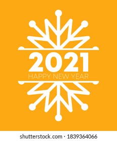 2021 Merry Christmas and A Happy New Year background design in minimalist style.