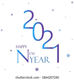 2021 new year background with gradient color