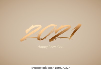 Antecedentes del año nuevo 2021. Tarjeta de saludo 2021 Leyenda de la pantalla de volante de los tipos de letra de la parte superior. Icono de recorte de papel de celebración