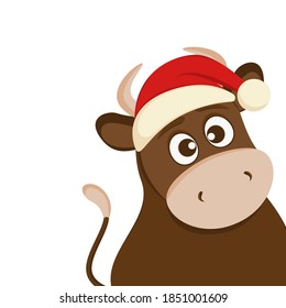 2021 New Year of Bull - Stock Vector Illustration