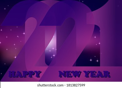 2021, new year, elegant vector illustration, logo numbers 2021	