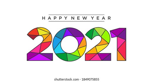 2021 new year. Happy new year. 2021 new year. Happy new year design. Colorful holiday background. 2021 celebration. Light 2021
