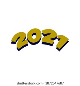 Vektorvorlage für das neue Jahr 2021