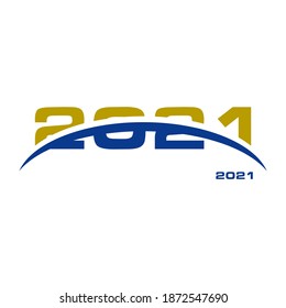 2021 New Year Icon Vector template