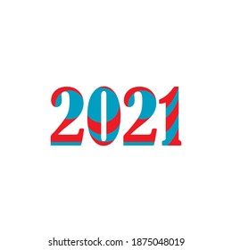 2021 new year icon vector illustration design template
