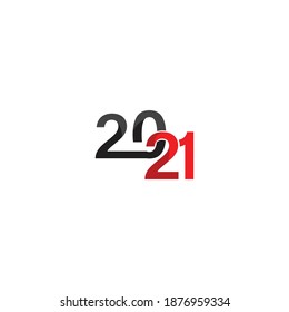 2021 neues Jahr Symbol Vektorgrafik-Design-Vorlage