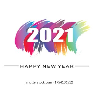 2021 new year illustration vector image