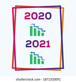 The 2021 New Year journey and future vision concept. Happy new year.