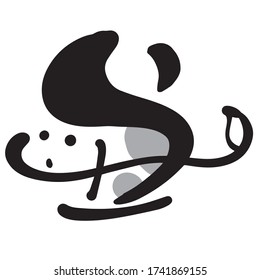 2021 New Year stamp design(It is written as cow in Japanese)