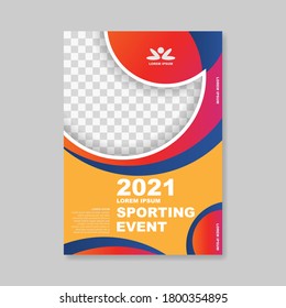 2021 sporting event poster. - Vector.