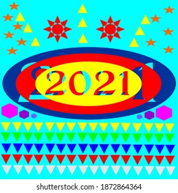 2021 this abstract vector for new years 2021