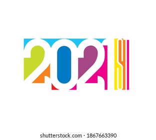 idea de diseño vectorial de tipografía de 2021 