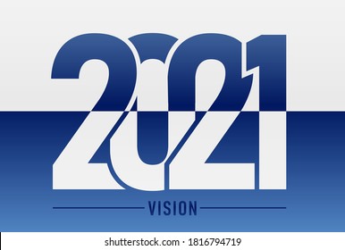 2021 vision logotypes vector design