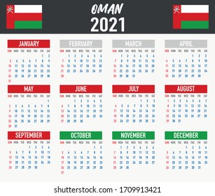 16 Oman calendar 2021 Images, Stock Photos & Vectors | Shutterstock