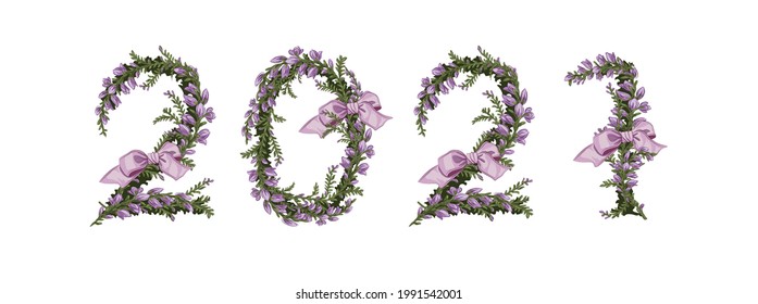 2021 year Heather floral ornamental spring summer beauty 