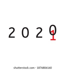 2021 year logo design vector