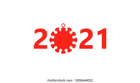 2021 years logo. 2021 new year vector logo