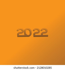 2022 alphabet vector design. It can be used in various card design.