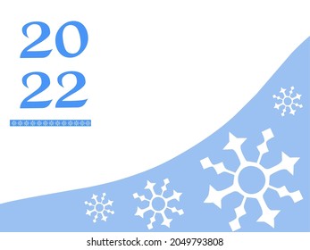 Diseño de ilustración vectorial de banner de fondo 2022