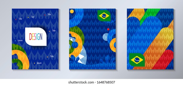 2022 Brazilian Summer game soccer Competition background World of Brazil abstract green pattern dinamic ethnic traditional elements. Kids Camp, Sports, Championship, Conmeball Copa, America, São Paulo