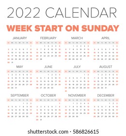 2022 Calendar