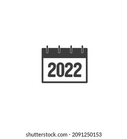 2022 calendar icon. design sign.  flat vector graphics on a white background.