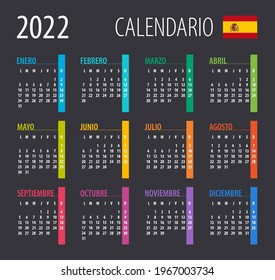 Calendario 2022 - ilustración. Plantilla. Burlarse. Versión española