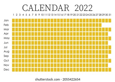 2022 calendar planner. Сorporate design week. Isolated on white background. Moon calendar. Place for stickers.