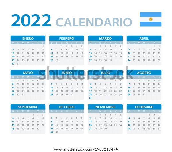 Vektor Stok 2022 Calendar Vector Template Graphic Illustration Tanpa Royalti 1987217474