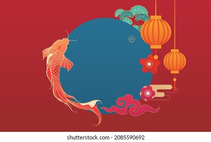 2022 chinese new year new year background illustration holiday celebration poster