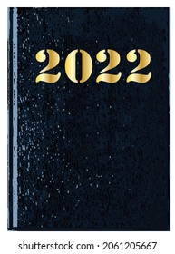 A 2022 dated blue front cover of a book