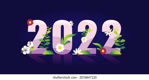2022 decorative vector background. simple and flat background. eps 10