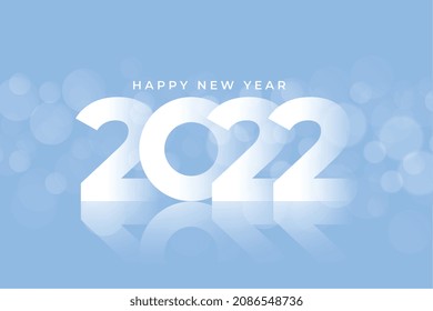 2022 elegant reflective text for happy new year