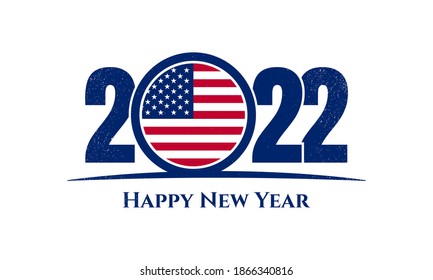 2022 Happy New Year Background Design. Greeting Card, Banner, Poster. Vector Illustration.