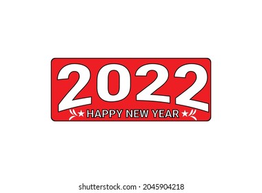 2022 happy new year creative logo design 2
