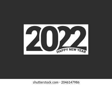 2022 Happy New Year Creative Logo Design Template 3