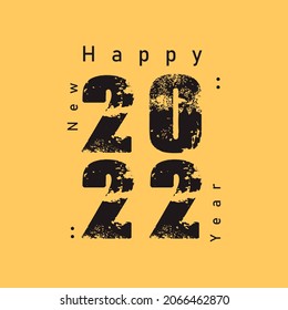 2022 Happy new year design template. Logo Design for the calendar, greeting cards, or print Vector illustration.
