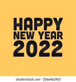 2022 Happy new year design template. Logo Design for the calendar, greeting cards, or print Vector illustration.