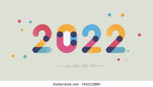 2022. happy new year. with future designs. Vector Illustration