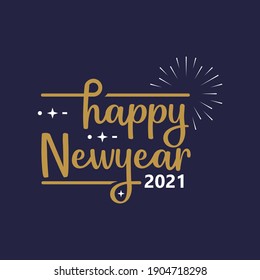 2022 Happy New Year Greet Design Creative Vector