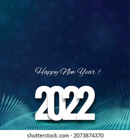 2022 happy new year holiday card background